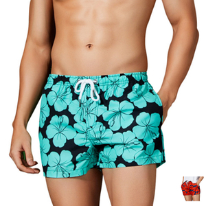 Summer Sports Leisure Quick-drying Men's Flower Printing Men Sexy Beach Shorts