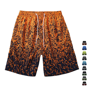 2021 Summer Men's 3D Printing Shorts Loose Straight Mens Quick Dry Beach Shorts