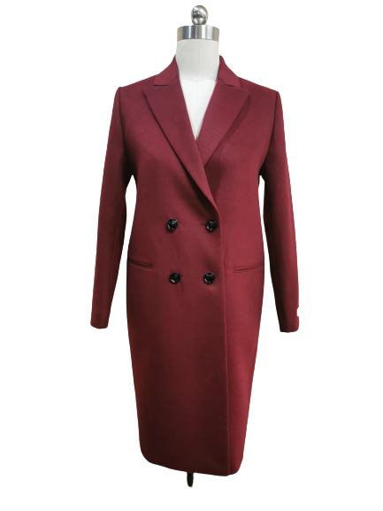 Wool-like Coat - Woman Formal Coat Double Breasted coat