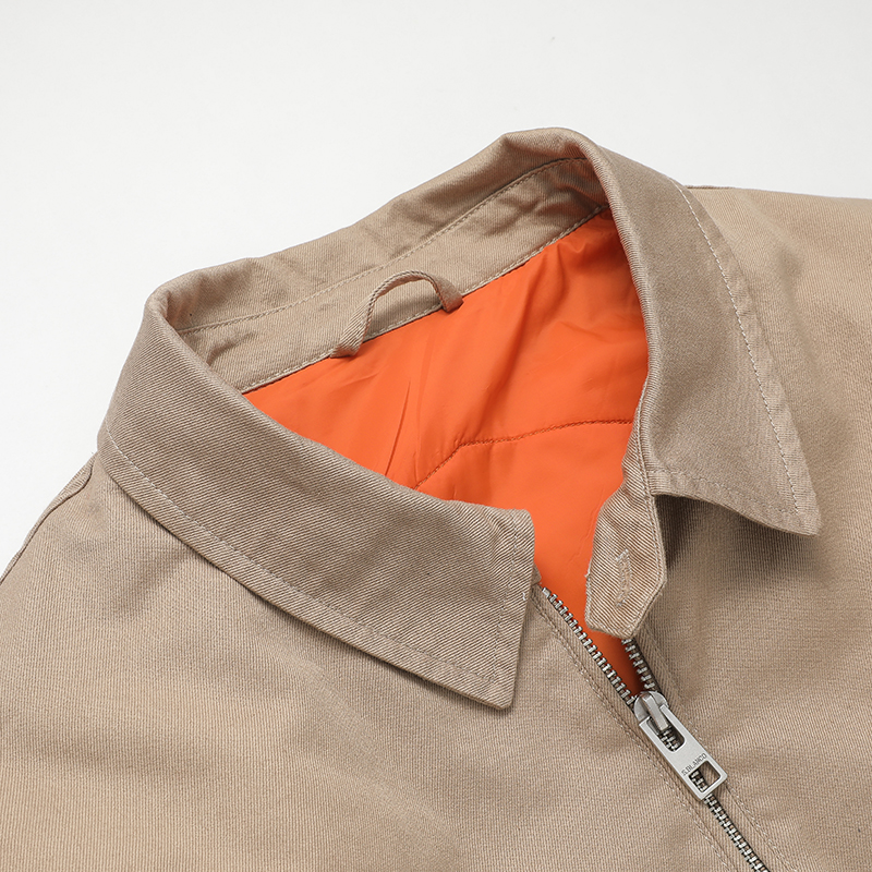 Casual Jacket -Men's Cotton Custom Parka Jakcet With Contrast Lining
