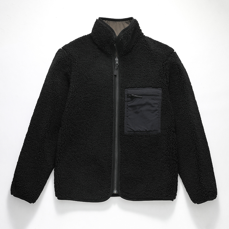Wholesale Parka Men Winter Unisex Reversible Softer Sherpa Jacket